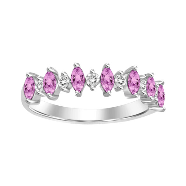 PINK SAPHIRE DIAMOND RING