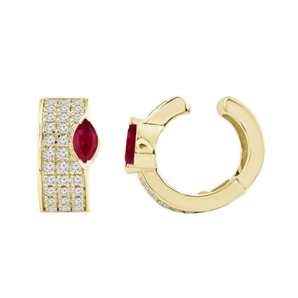 RUBY DIAMONDS EAR-CLIP
